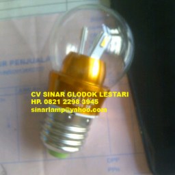 Lampu Bohlam LED 1 Watt RGB Warna Warni Auda